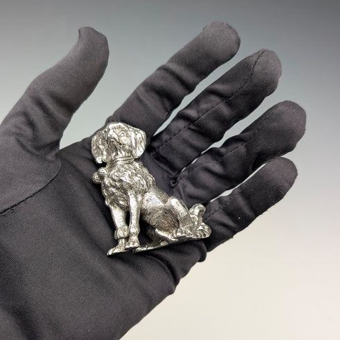 1969年英國復古純銀貴賓犬雕像,164克SMD